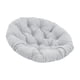 thumbnail image 1 of Cojín De Asiento Acolchado Redondo De 50 Cm, Cojín Para Silla Con Forma De Huevo, Accesorio Para Habitaciones Familiares, Color Gris Claro, 1 of 5