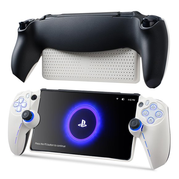 Funda Protectora UYIYE para PlayStation Portal Negra y Blanca 360°