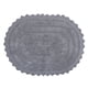 thumbnail image 1 of Alfombra de baño DII Crochet Collection reversible pequeña ovalada gris, 1 of 7