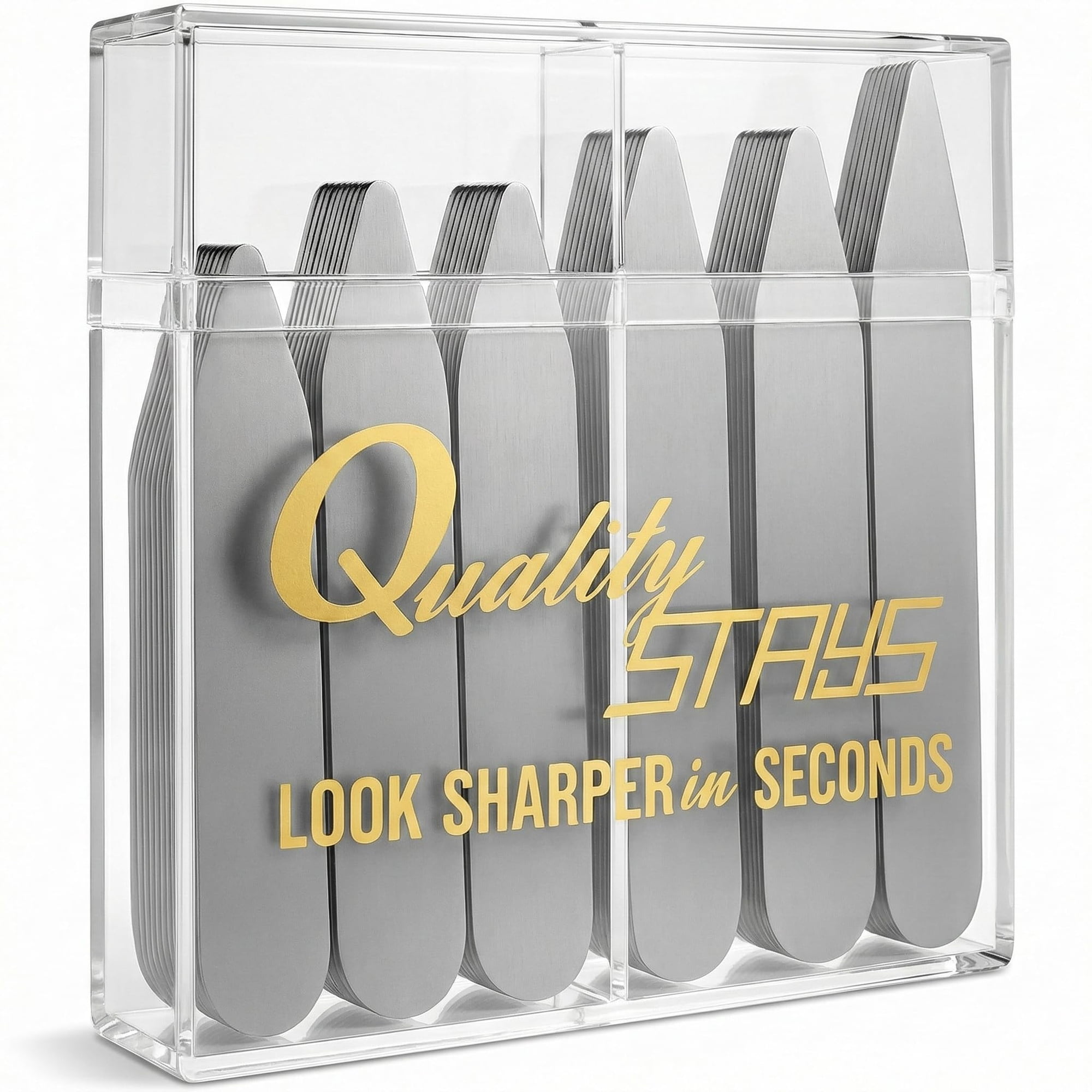 Collar Metálico Stays Quality Stays 52 De Acero Inoxidable Con Funda