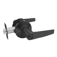 Genérico - Cerradura Manilla Negra Cilíndrica Dormitorio