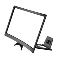 Magideal - Lupa De Pantalla De Teléfono Amplificador De Pantalla De Teléfono Inteligente Curvo Portátil De 12 Pulgadas Para Teléfonos Inteligentes - Dentro De
