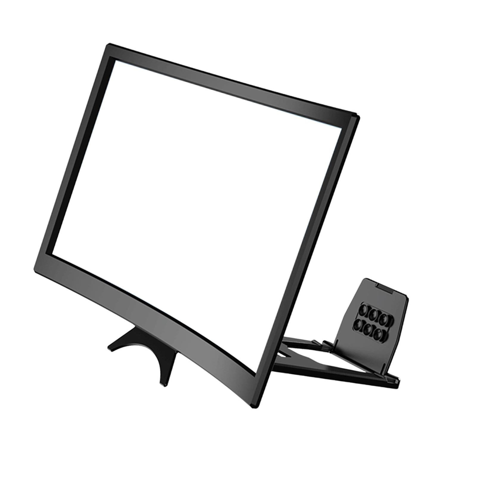 Magideal - Lupa De Pantalla De Teléfono Amplificador De Pantalla De Teléfono Inteligente Curvo Portátil De 12 Pulgadas Para Teléfonos Inteligentes - Dentro De