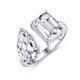 thumbnail image 1 of Anillos de Compromiso de Moissanita de Oro de 18K de 6cttw para Mujer Color D VVS1 Anillos de Moissanita Joyería Anillos de Diamante para Mujer de Plata Esterlina S925 con Certificado, 1 of 9
