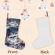 thumbnail image 3 of Anfibia Tema: Calcetines de Navidad, fino lino blanco para colgar en escaleras y chimenea, decoración navideña para el hogar, regalo de Navidad.54cm×38cm, 3 of 5