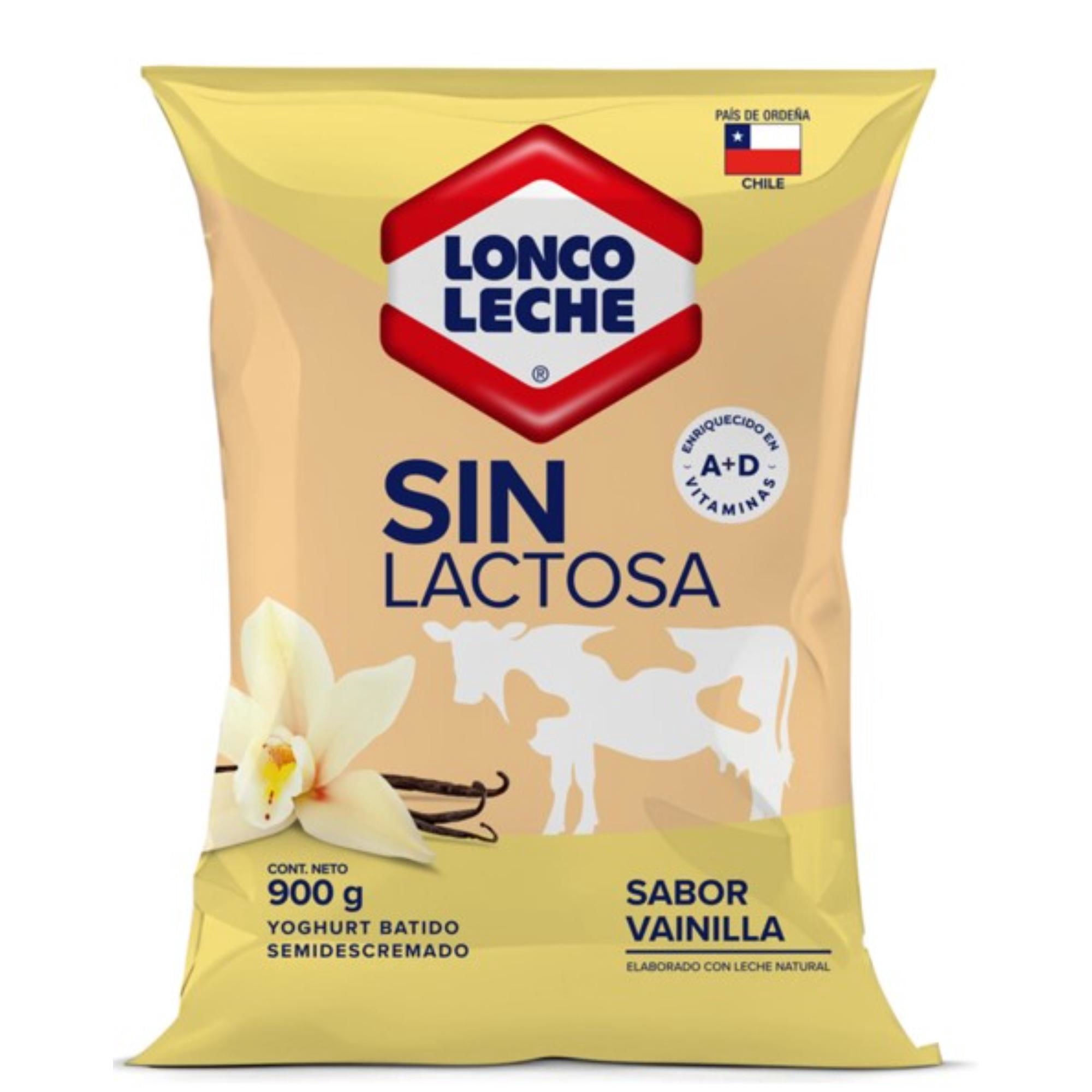 Bolsa De Yoghurt Sin Lactosa Vainilla 900 g Loncoleche