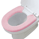 thumbnail image 1 of Funda para asiento de inodoro con broches, fija, elástica, lavable, de fibra, fácil de instalar y limpiar., 1 of 8