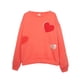 thumbnail image 1 of Polerón Niña Cuello Redondo Estampado Corazones Naranjo, 1 of 3