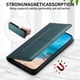 thumbnail image 2 of Funda tipo cartera con bloqueo RFID para Samsung Galaxy S20 cubierta magnética de cuero con tapa y soporte Verde, 2 of 6