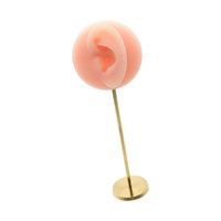 Magideal - Soporte De Maniquí De Oreja De Silicona, Soporte De Exhibición De Pendientes, Soporte De Maniquí, Organizador De Joyas Para Tocador De Mesa, Joyería , Rosa Izquierda