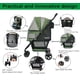 thumbnail image 5 of Cochecito para mascotas ROODO Escort Upgrade de 3 ruedas, ligero, verde, 5 of 9