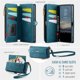 thumbnail image 2 of Funda Tipo Billetera CaseMe para Samsung Galaxy S26 FE 5G, Funda de Cuero PU con Bloqueo RFID para Mujeres y Hombres con Soporte, Tapa Abatible, Correa de Muñeca, Cierre de Zíper, Ranura para, 2 of 9