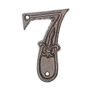 Magideal - Placa De Puerta De Dígitos De Metal Con Efecto, Número De Dirección, Etiqueta, Números, Placa De Puerta Para Habitación De Hotel Exterior, Cafetería , 7 C-7