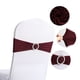 thumbnail image 1 of Xiao Hua Funda para Respaldo de Silla Rojo Oscuro, Juego de 10 Piezas, 13.78 x 5.12 Pulgadas, Diseño de Moño Preatado con Hebilla de Plástico Duradera, Agregando Decoración a Banquetes de Boda y, 1 of 5