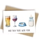 thumbnail image 1 of Tarjeta de baby shower HEALSLA Y luego hubo cuatro bebés nuevos, 1 of 4