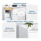 thumbnail image 3 of Mueble Velador 2 Niveles 3 Cajones Mesa De Noche Blanco 62x30x43cm, 3 of 7