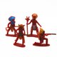 thumbnail image 4 of 4 Piezas Simulación Vaquero Personas Figuras Dise?o Modelo Indio Figuras De Acción, 4 of 5