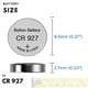 thumbnail image 2 of 5X Pila Bateria Boton CR927 BR927 ECR927 Reloj o Calculadora plateado, 2 of 6