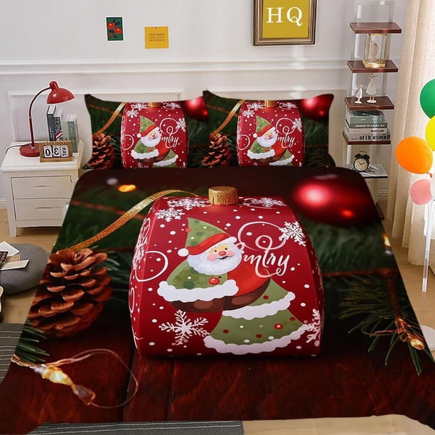Christmas Gift For Boys And Girls Quilt Duvet Cover Set Home Textiles3-Piece Bedding Set