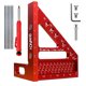 thumbnail image 1 of Escuadra Medidora Quasinch PQTWR1 de Aluminio Rojo, 1 of 3