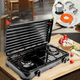 thumbnail image 1 of Cocina Encimera a Gas Licuado 2 Platos+KIT de instalación Cocinilla Negro, 1 of 7