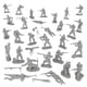 thumbnail image 5 of Toy Soldiers BMC CTS WW2 US Infantry 1:32 — 33 unidades, gris, 5 of 9
