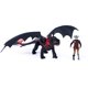 thumbnail image 1 of Figuras de juguete DreamWorks Dragons Toothless y Hiccup de 13", 1 of 9