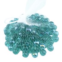 Magideal - 100 Uds. Juegos De Canicas, Bolas De Recuerdo Para Fiestas, Cuentas De 16Mm Para Niños, Niños, Azul Transparente