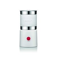 Espumador De Leche Bodum Bistro Barista Electric 400 Ml Blanco