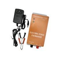 Magideal - Pantalla De Controlador De Pulso Energizador De Cerca Eléctrica Con Cargador De Conector De Clip De Alimentación Cerca De Granja Avícola De Alto Volta