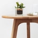 thumbnail image 1 of Round End Table- Small End Table Side Table Coffee Table Bedside Table Night Stand for Living Room Bedroom & Balcony, 100% Natural Solid Oak Wood Easy to Assemble, 1 of 3