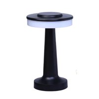 Vgo - Lampara De Mesa Negro Recargable Con Sensor 21 Cm