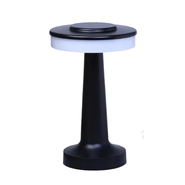 Vgo - Lampara De Mesa Negro Recargable Con Sensor 21 Cm