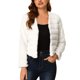 thumbnail image 1 of INSPIRE CHIC Chaqueta de Mujer de Piel Sintética de Manga Larga Recortada Abrigo de Invierno Esponjoso - Elegante y Cómodo L Blanco, 1 of 8
