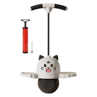 Ioensy - Pelota Pogo Tiger Con Asa Para Niños, Para Ejercicios En Interiores, Equilibrio Y Al Aire Libre, Color Blanco