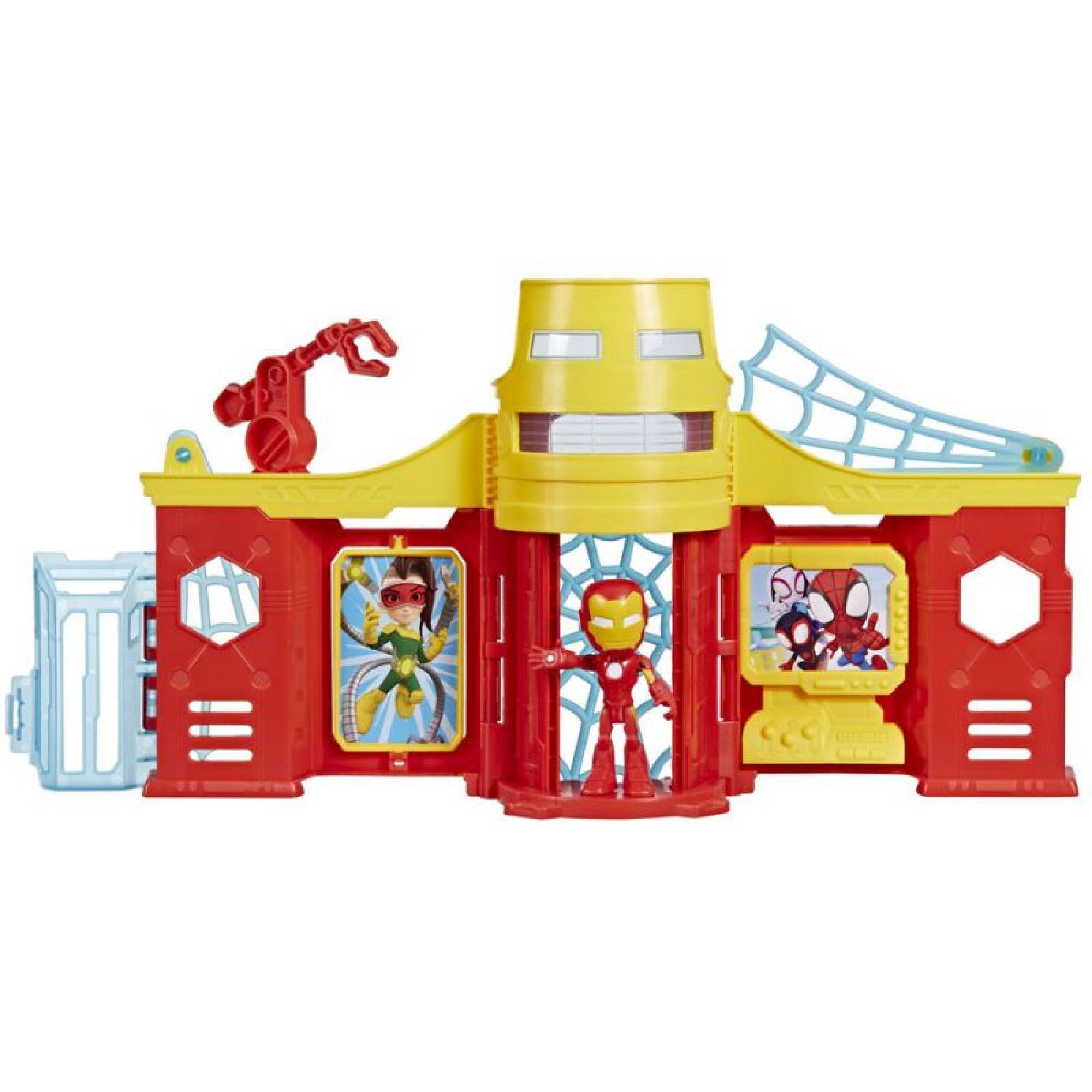 Figura de Acción Set Marvel Spidey & Friends Set Torre Stark Iron Man