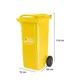 thumbnail image 2 of Basurero Contenedor 360 Litros Amarillo, 2 of 3