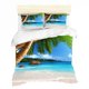 thumbnail image 1 of Sea Sand Beach Blue Sky Quilt Duvet Cover Set Comforter Cover Bed Linen3-Piece Bedding Set, 1 of 5