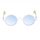 thumbnail image 1 of pair vidrios redondos del marco del hippy retro eyewear para 1/6 blanco de las muñecas del blythe, 1 of 4