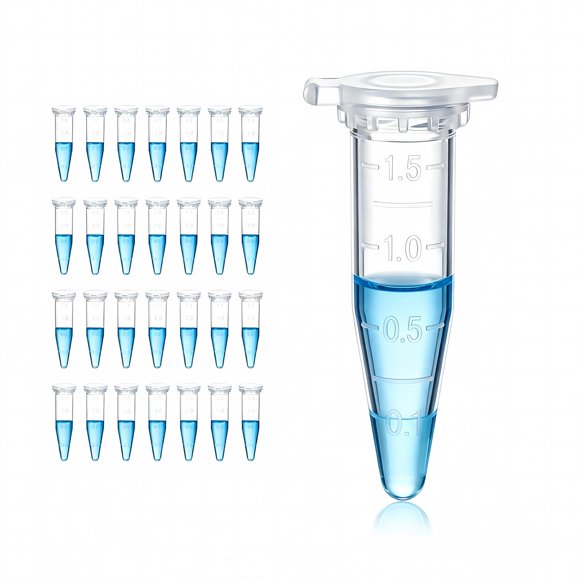 Tubos de microcentrífuga Zoomto de 1,5 ml, 1000 piezas, transparentes