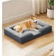 thumbnail image 3 of Cama ortopédica para perros, hecha para 4 mascotas, para perros grandes, con funda extraíble, 3 of 3