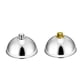 thumbnail image 1 of Plato Cloche De Cubierta De Comida De Acero Inoxidable De 2 Piezas Con Plato Con Tapa Abovedada, 1 of 7