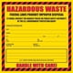 thumbnail image 1 of Etiqueta de Residuos Peligrosos Safety Supply Mart 15 cm (paquete de 25), 1 of 6