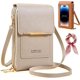 thumbnail image 1 of Bolso bandolera pequeño pantalla táctil 2026 mujer antirrobo cuero mensajero RFID bloqueo móvil monedero, 1 of 7