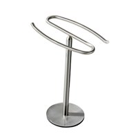 Magideal - Toallero, Estante Para Collares De Acero Inoxidable, 12 ""De Alto, Resistente Al Óxido, Fondo Antideslizante, Versátil Para Accesorios De Baño Y Cocina Plateado