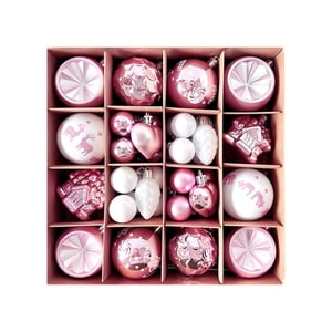 Bothyi - Adornos Colgantes Navideños, Regalos, Adornos Para Inauguración De La Casa, Ventana, Color Rosa