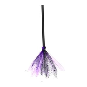 Magideal - Escoba Grande De Halloween, Accesorios, Escoba Voladora, Telaraña, Accesorio De Plástico Para Adultos, Disfraces, Disfraces, Regalo, Puerta Violeta