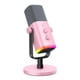 thumbnail image 1 of Micrófono FIFINE XLR/USB AM8 rosa con conector para auriculares y RGB, 1 of 7