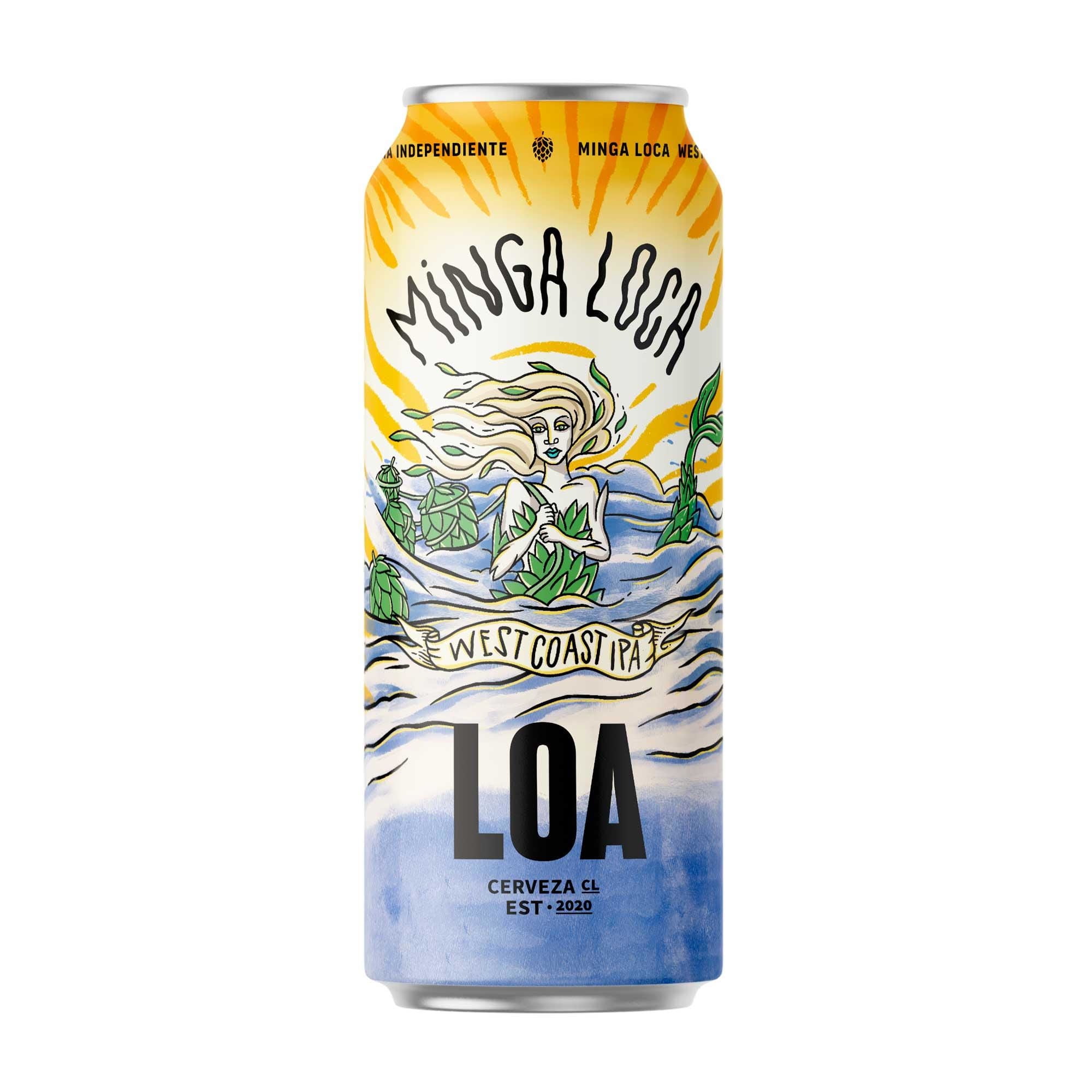 Cerveza Minga Loca West Coast Ipa 6.5° 470 ml Loa