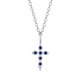 thumbnail image 1 of Collar HESHPAWS S925 Sterling Silver Cross Azul, 1 of 3